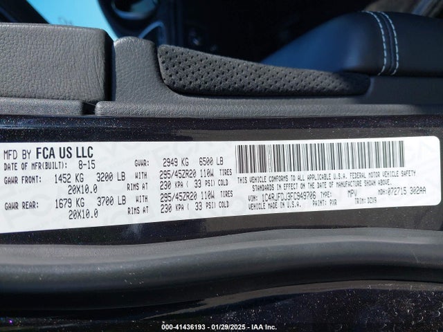 Jeep 2015 2015 1C4RJFDJ3FC949706 Image 9