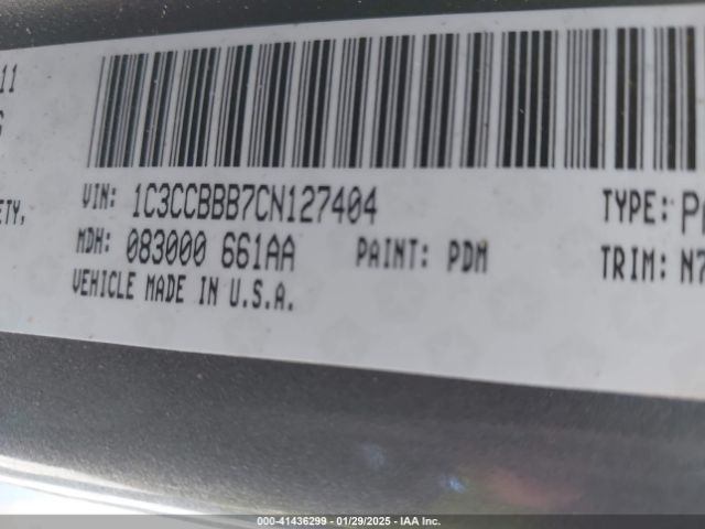 2012 CHRYSLER 200 1C3CCBBB7CN127404 Photo 8