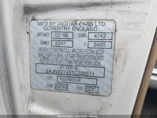 1996 JAGUAR XJS SAJNX2745TC225511 Photo 8