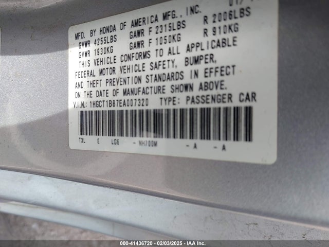 Honda Accord Ex-l 2014 1HGCT1B87EA007320 Image 9