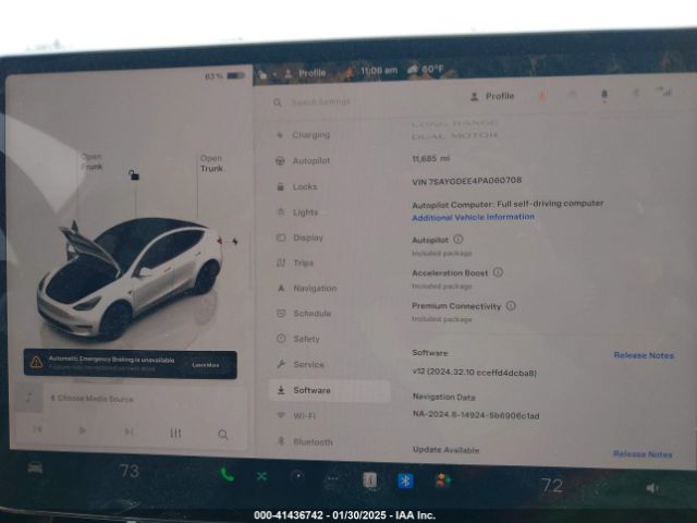 7SAYGDEE4PA060708 Tesla Model Y Awd/long Range Dual Motor All-wheel Drive