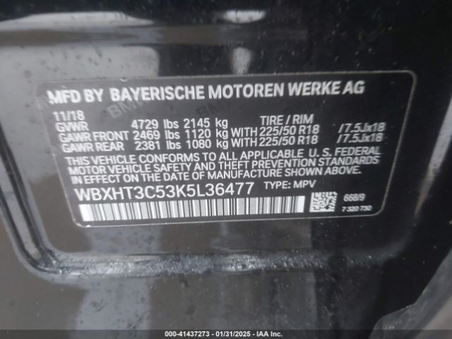 WBXHT3C53K5L36477 BMW X1 Xdrive28i