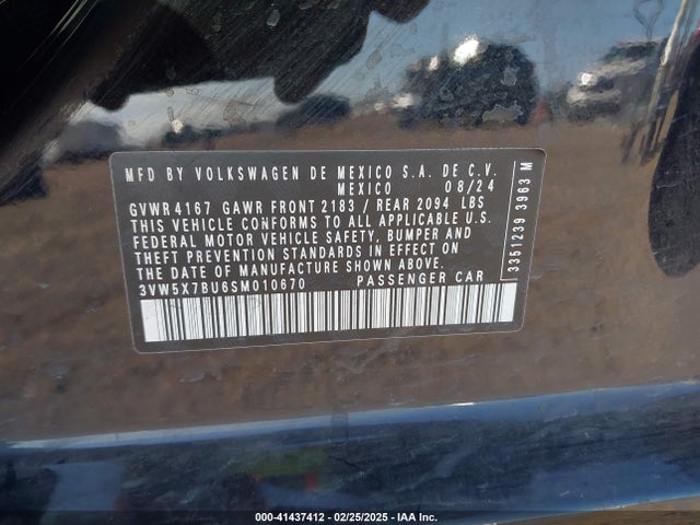 3VW5X7BU6SM010670 Volkswagen Jetta 1.5t S