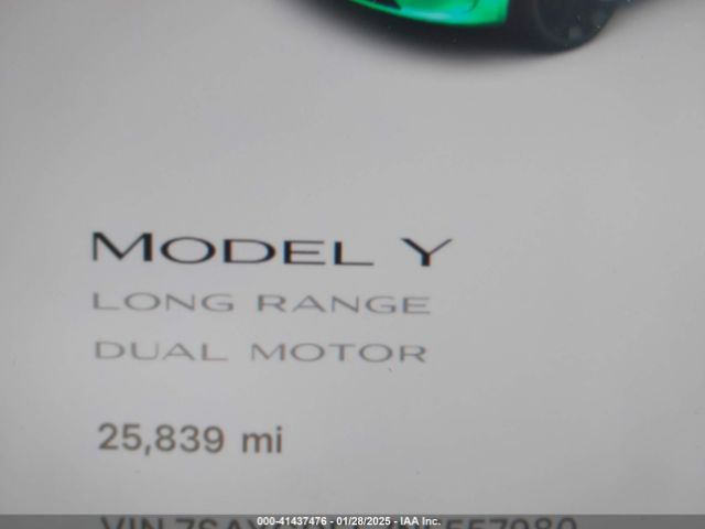 7SAYGDEE7NF557980 Tesla Model Y Long Range Dual Motor All-wheel Drive
