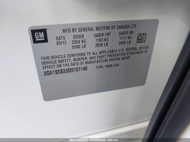 2013 CADILLAC XTS 2G61S5S33D9101146 Photo 8