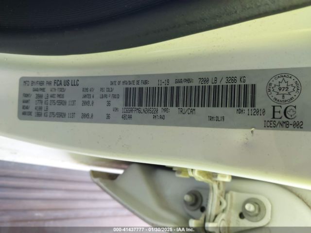 1C6SRFPM6LN205220 RAM 1500 Limited