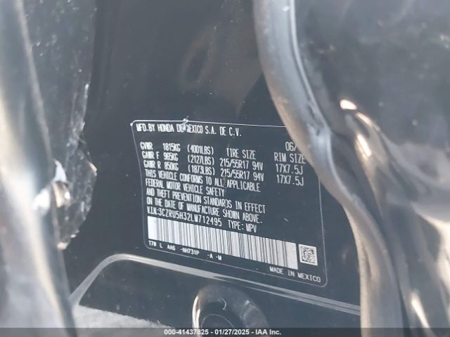 3CZRU5H32LM712495 Honda Hr-v 2wd Lx