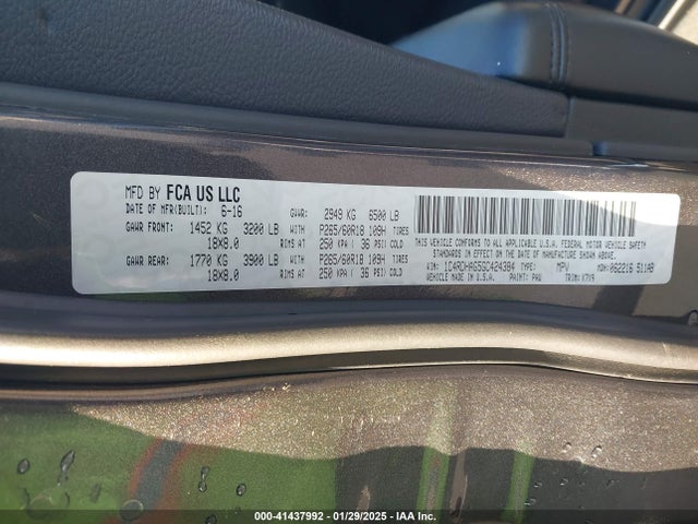 Dodge Durango 2016 1C4RDHAG5GC424384 Image 21