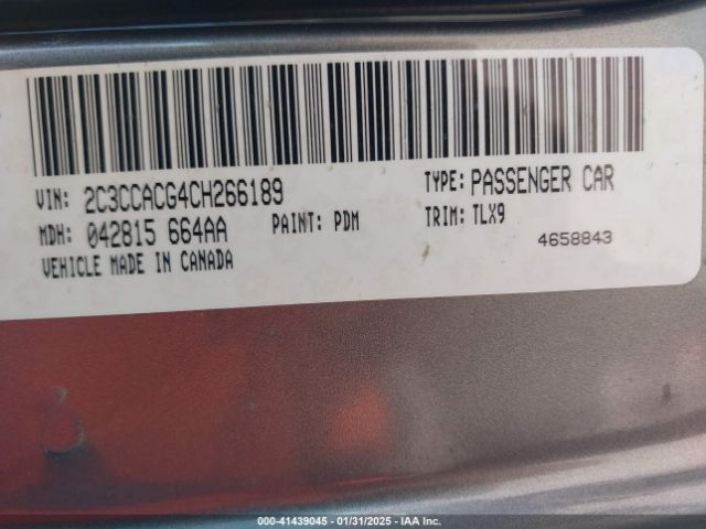 2012 CHRYSLER 300 2C3CCACG4CH266189 Photo 8