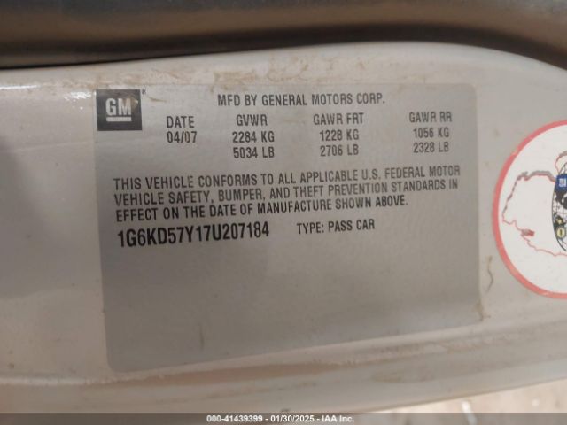 2007 CADILLAC DTS 1G6KD57Y17U207184 Photo 8