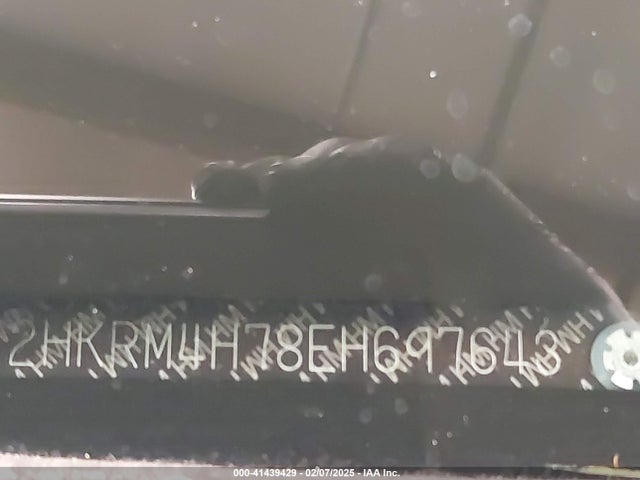 2HKRM4H78EH697643 Honda Cr-v Ex-l