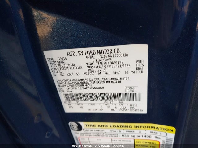 Ford F-150 Xlt 2014 1FTFW1ET4EKG53069 Image 9