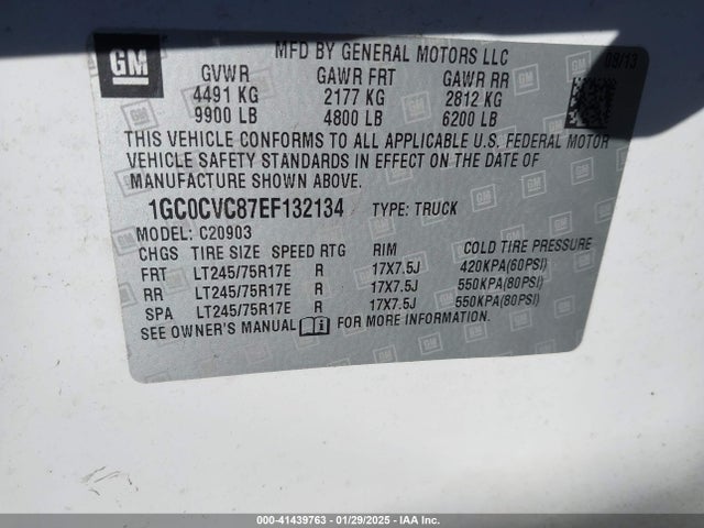 1GC0CVC87EF132134 Chevrolet Silverado 2500hd Work Truck