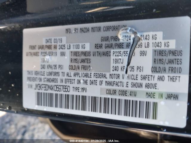 JM3KFBDM4K0597650 Mazda Cx-5 Grand Touring