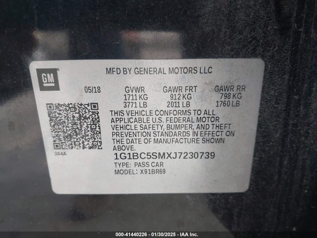 Chevrolet Cruze Ls Auto 2018 1G1BC5SMXJ7230739 Image 9
