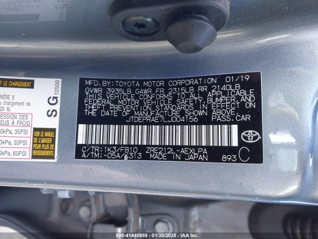 Toyota COROLLA LE 2020 JTDEPRAE7LJ004156 Image 9