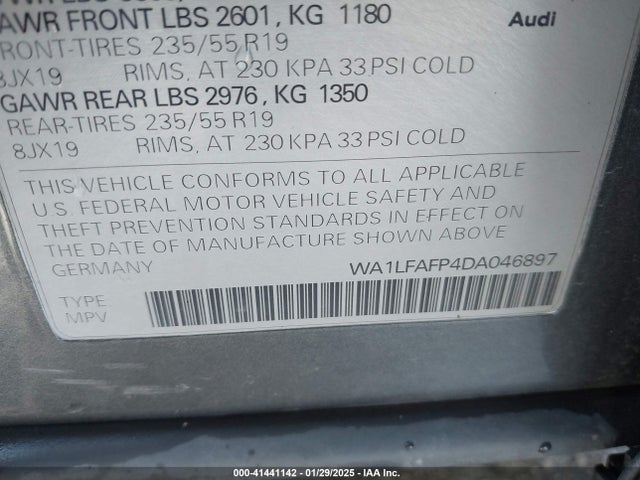 2013 AUDI Q5 WA1LFAFP4DA046897 Photo 8