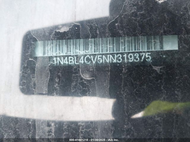 1N4BL4CV5NN319375 Nissan Altima Sr Fwd
