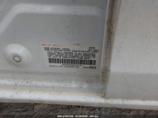 2008 MITSUBISHI LANCER JA3AU26U58U033173 Photo 8