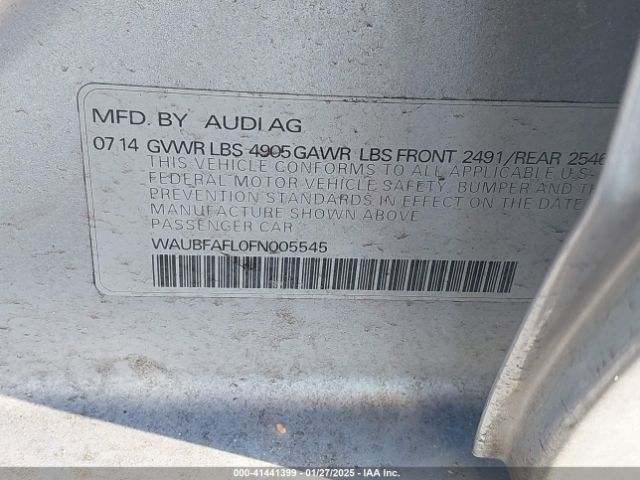 WAUBFAFL0FN005545 Audi A4 2.0t Premium