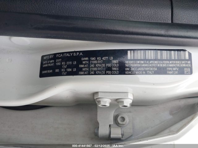2017 JEEP RENEGADE ZACCJABB7HPF06154 Photo 8