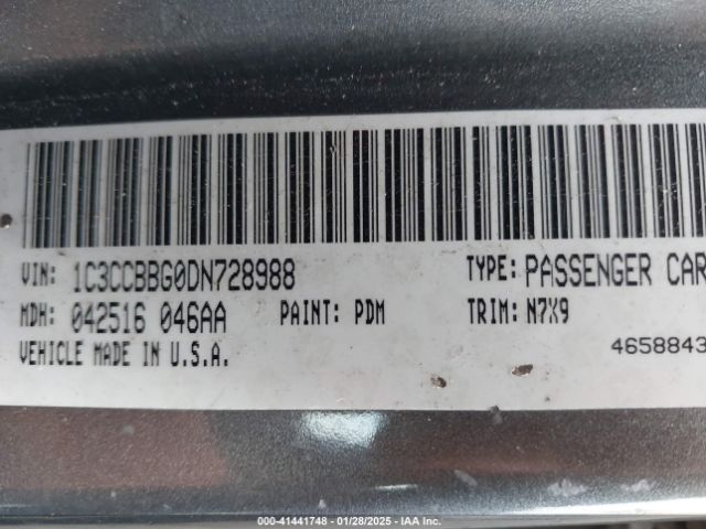 2013 CHRYSLER 200 1C3CCBBG0DN728988 Photo 8