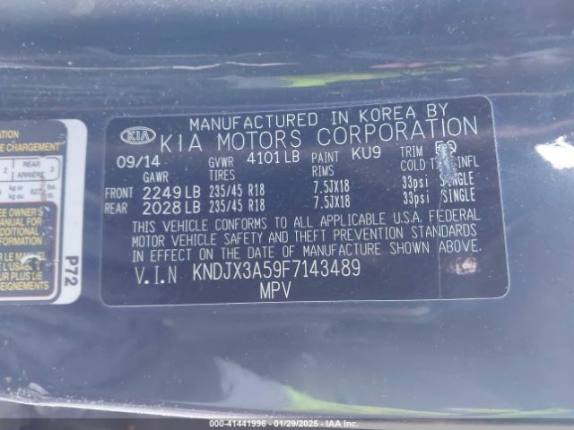 KNDJX3A59F7143489 KIA Soul !