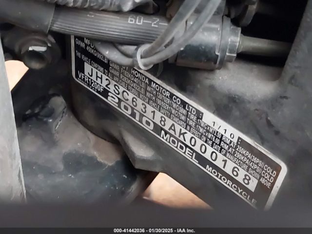 2010 HONDA VFR1200 JH2SC6318AK000168 Photo 9