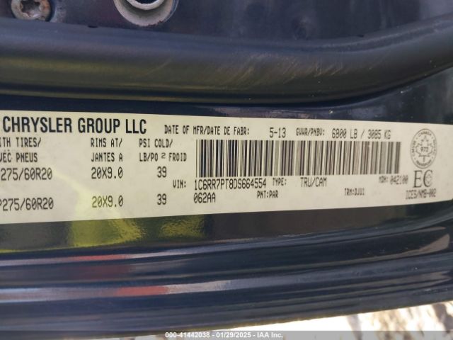 2013 RAM 1500 1C6RR7PT8DS664554 Photo 8