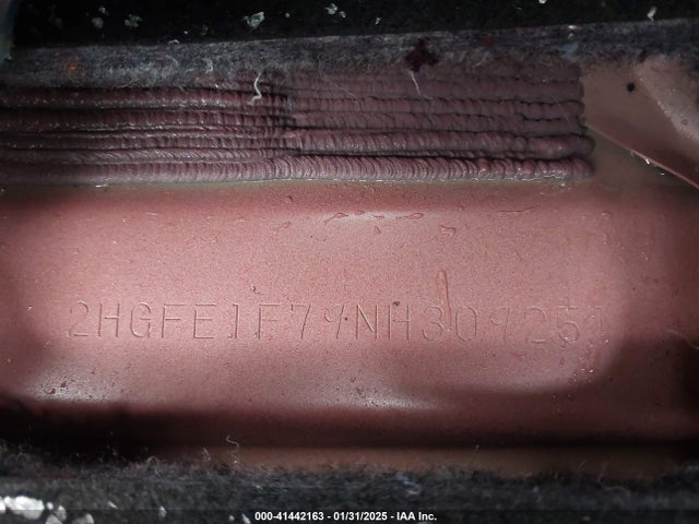 2HGFE1F79NH309251 Honda CIVIC EX