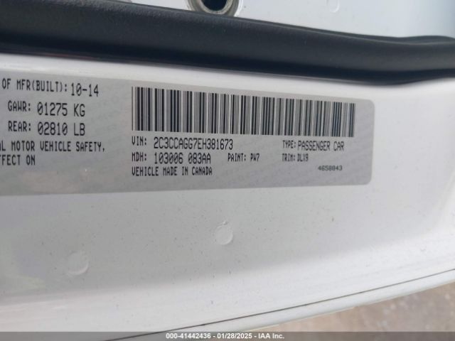 2C3CCAGG7EH381673 Chrysler 300 300s