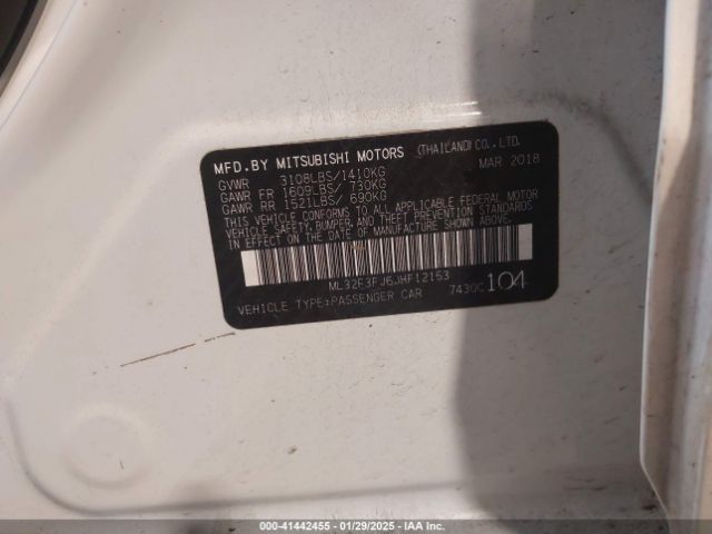 2018 MITSUBISHI MIRAGE G4 ML32F3FJ6JHF12153 Photo 8