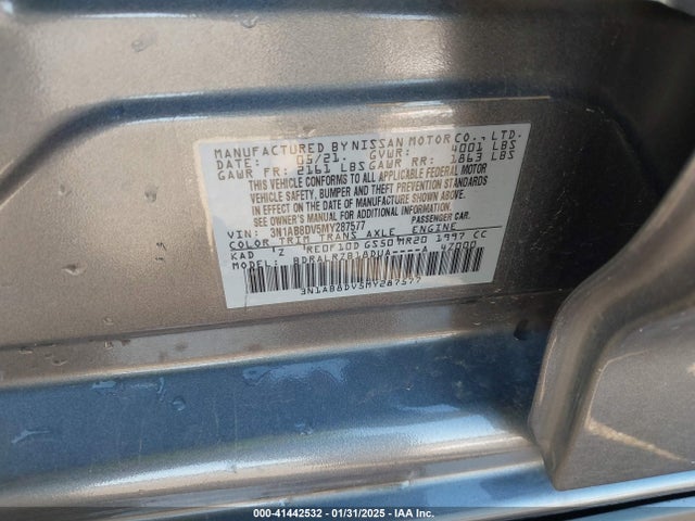 3N1AB8DV5MY287577 Nissan Sentra Sr Xtronic Cvt