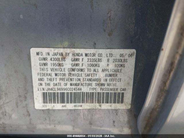 2006 ACURA TSX JH4CL96996C024544 Photo 8