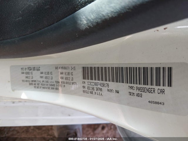 Chrysler 200 Limited 2015 1C3CCCAB6FN690178 Image 9