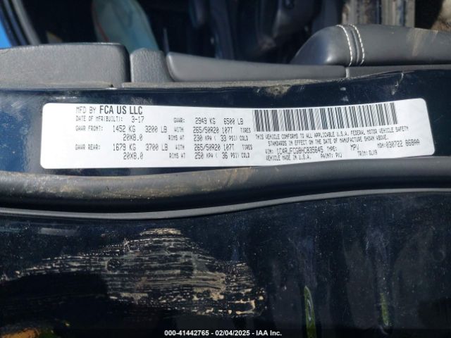 1C4RJFCG8HC835645 Jeep Grand Cherokee Overland 4x4