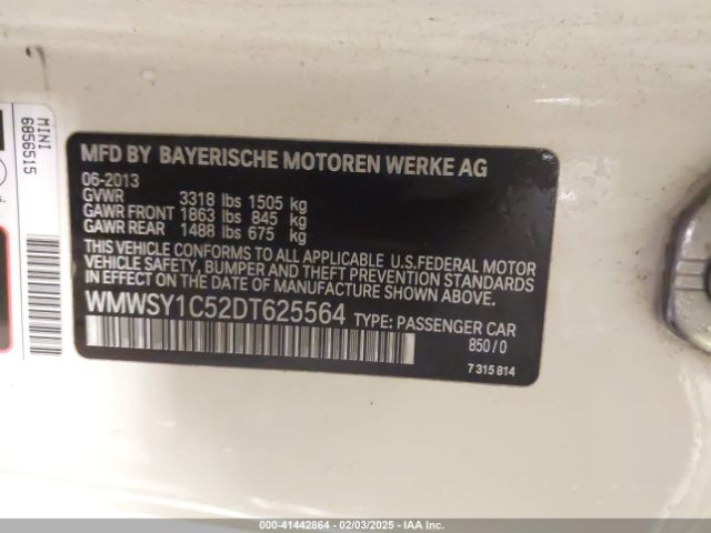 2013 MINI ROADSTER WMWSY1C52DT625564 Photo 8