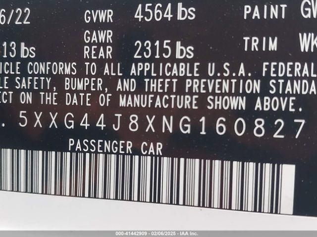 5XXG44J8XNG160827 KIA K5 Gt