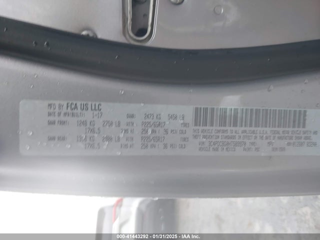 Dodge Journey Sxt 2017 3C4PDCBG0HT589970 Image 9