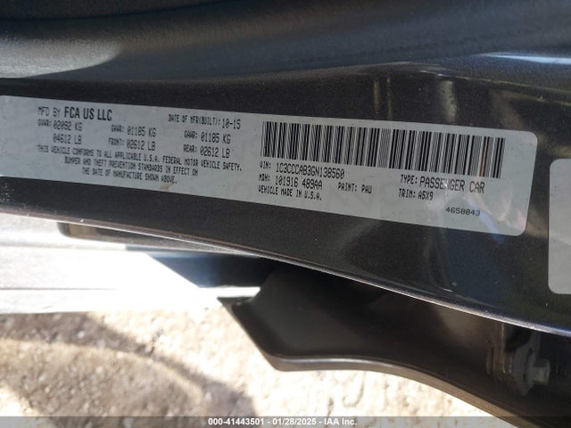Chrysler 200 Limited 2016 1C3CCCAB3GN138560 Image 9