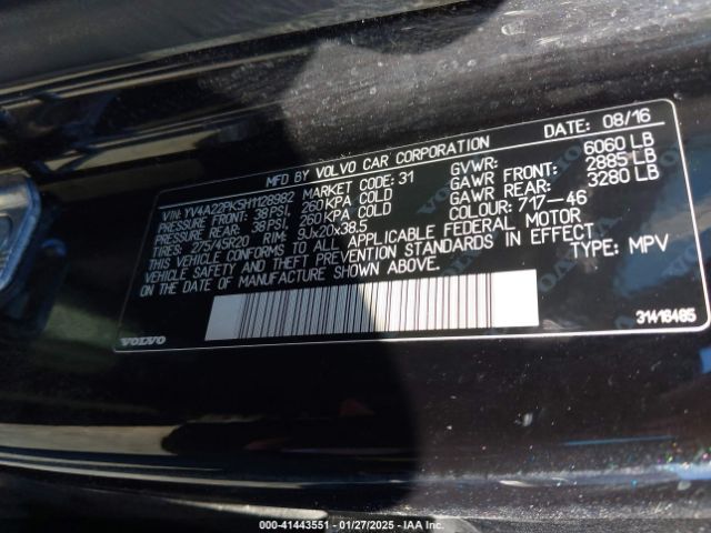 YV4A22PK5H1128982 Volvo XC90 T6