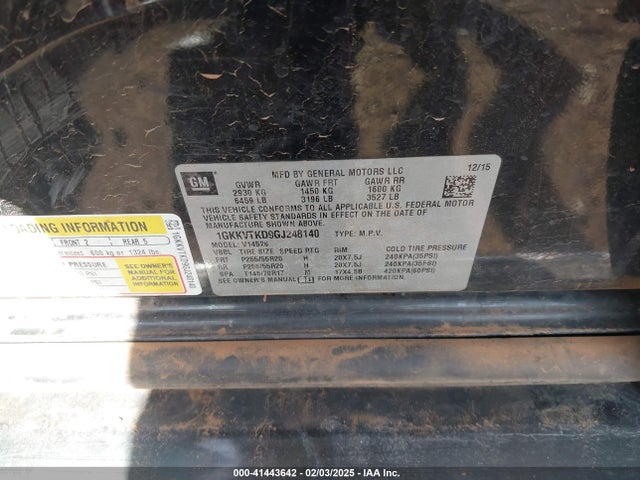 1GKKVTKD9GJ248140 GMC Acadia Denali