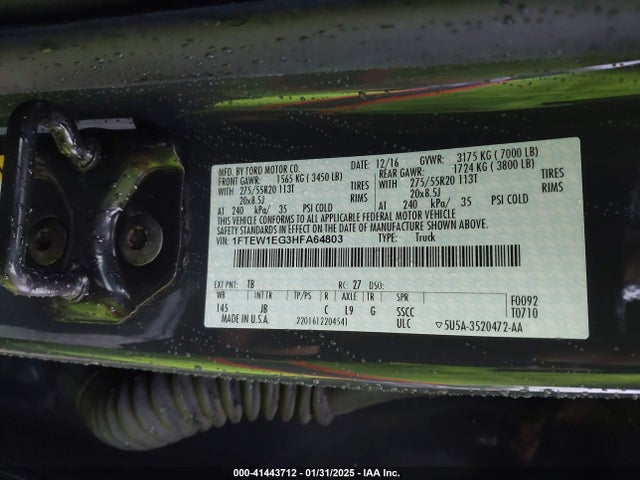 Ford F-150 Xlt 2017 1FTEW1EG3HFA64803 Image 9