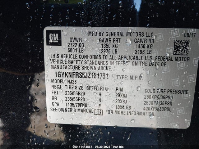 2018 CADILLAC XT5 1GYKNFRS5JZ121731 Photo 8