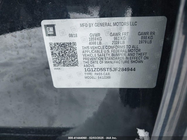 Chevrolet MALIBU LT 2018 1G1ZD5ST5JF284944 Image 9