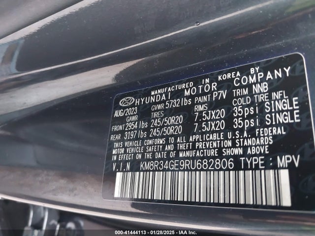 Hyundai Palisade Xrt 2024 KM8R34GE9RU682806 Image 9