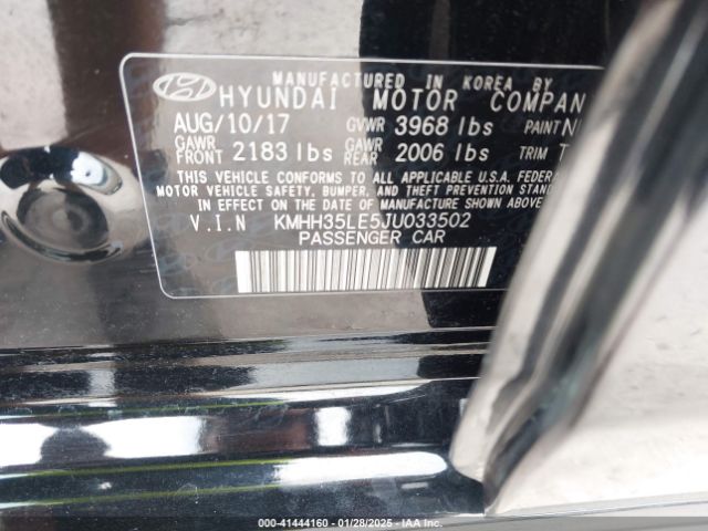 KMHH35LE5JU033502 Hyundai ELANTRA GT