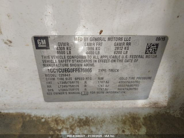 1GC1CUEG0FF676866 Chevrolet Silverado 2500hd Wt