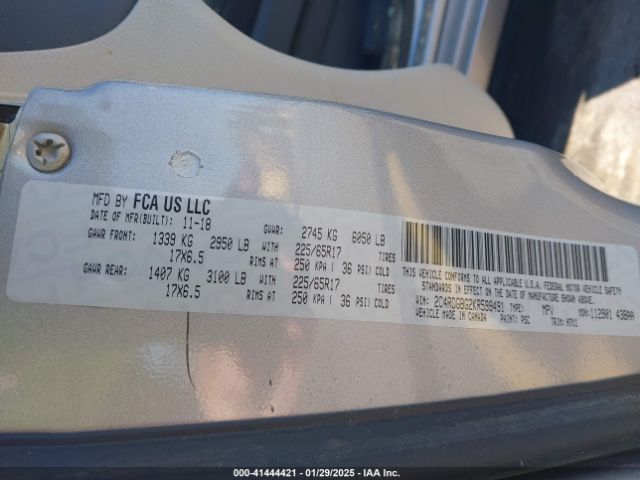 2C4RDGBG2KR599491 Dodge Grand Caravan Se