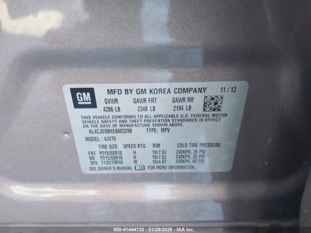 KL4CJDSBXEB603298 Buick Encore Premium